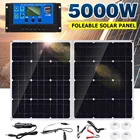 Панель солнечных батарей 5000 Вт4000 Вт1000 Вт, 20 А, контроллер, панель солнечных батарей для телефона, автофургона, автомобиля, MP3-плеера, зарядное устройство, внешний аккумулятор