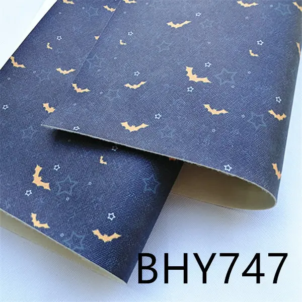 Ткань из синтетической кожи с мультяшным принтом А4 для рукоделия 20 х33 см