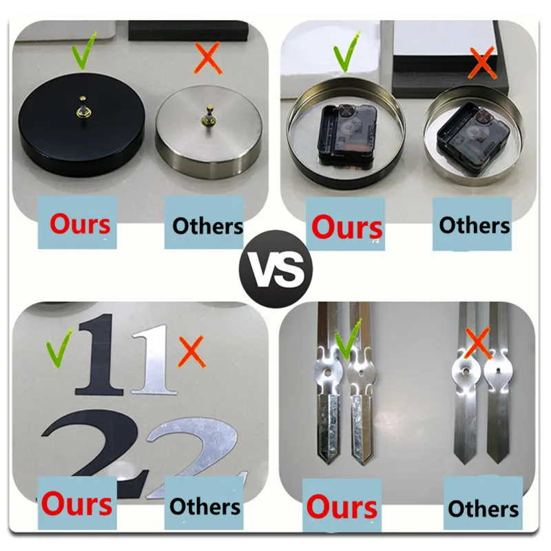 Большие настенные часы бесшумные кварцевые 3d сделай сам в современном стиле