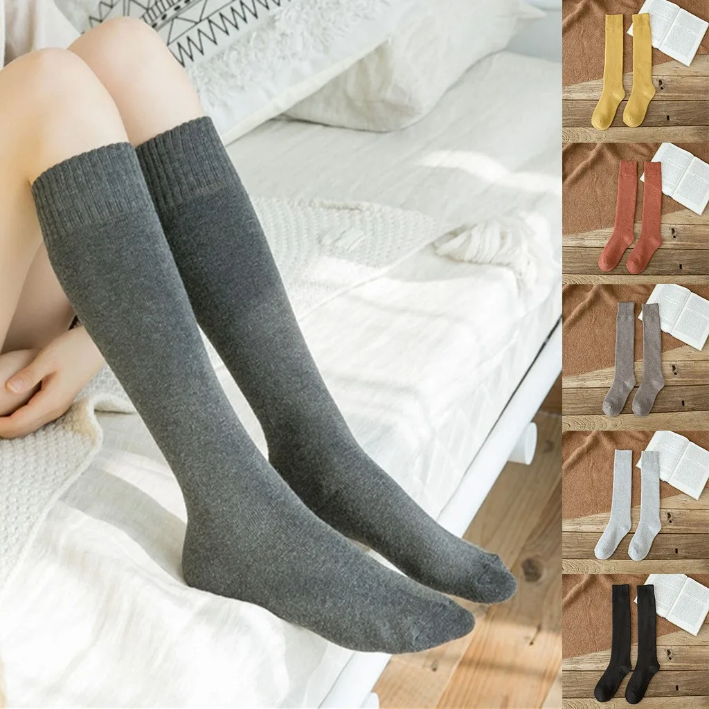 JAYCOSIN 2019 женские длинные носки зимние теплые плотные большие бархатные сапоги