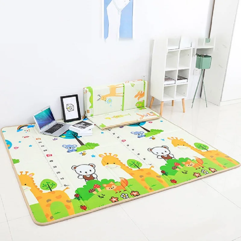 IMBABY Baby Play Mat Thick Crawling Mat Infants Puzzles Mat Cute Cartoon for Children Game Pad For Infants Educational Soft Mat