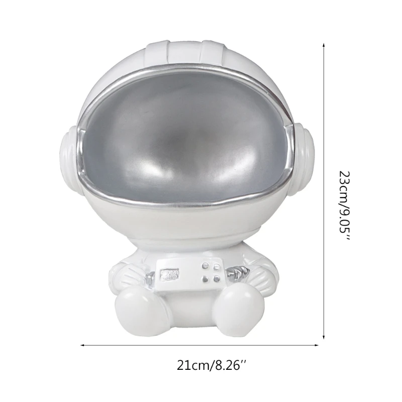

T8NA Creative Astronaut Key Storage Bowl Cartoon Spaceman Model Crafts Resin Candy Dish Art Snack Jewelry Holder Home Living for