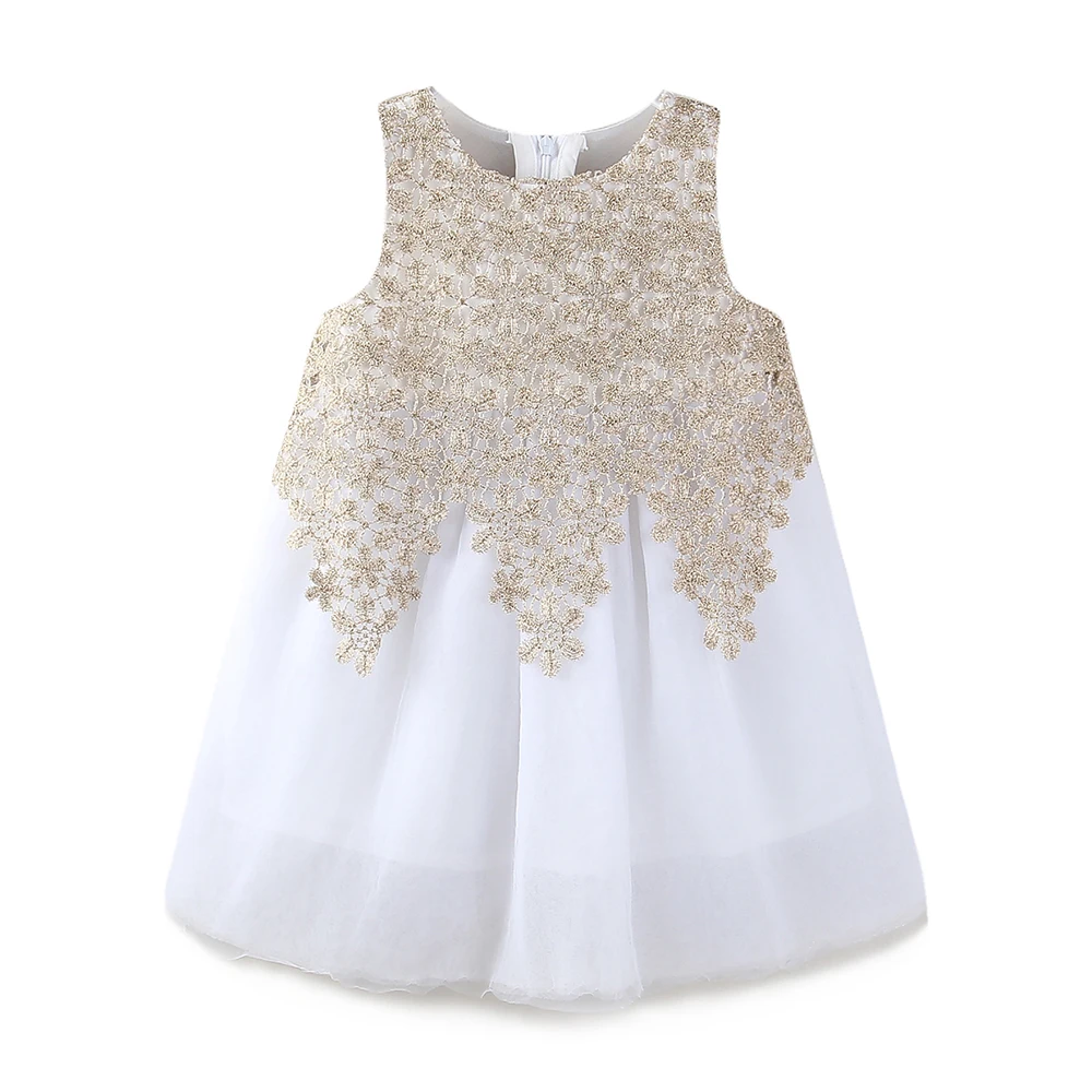 Платье для маленьких девочек LittleSpring цветочное кружевное шифоновое платье