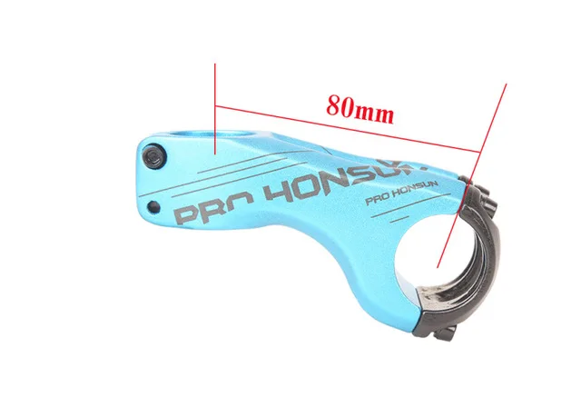 Blue 80mm PROHONSUN сплав Материал MTB Руль Riser 31,8 ручка клип Диаметр-17 ° градусов 80/100 мм горный велосипед стволовых F - Цвет: Blue 80mm