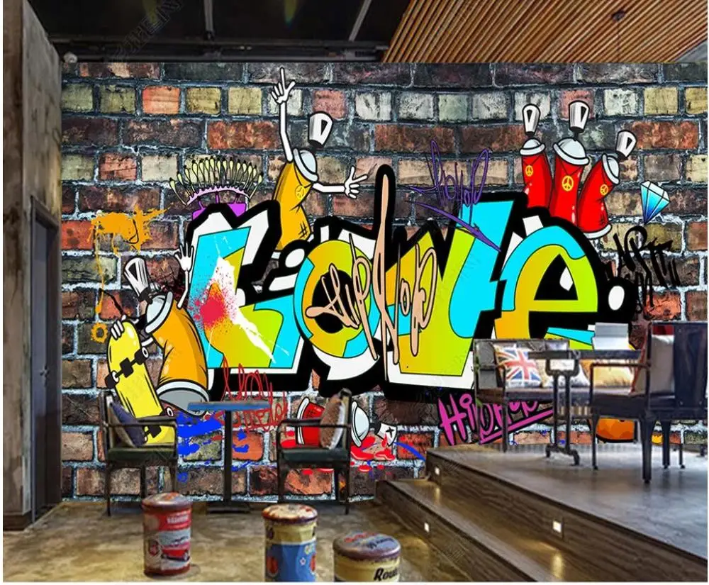 Настенные 3D-обои на заказ настенные панели с изображением кирпичной стены в