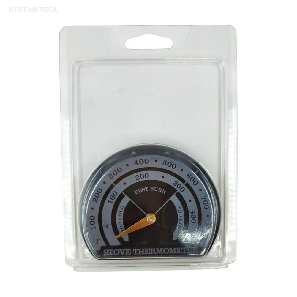 

Stove Thermometer Magnetic Fireplace Thermometer with Probe Home Fireplace Thermometer Enamel Fireplace Stove Meter Tools