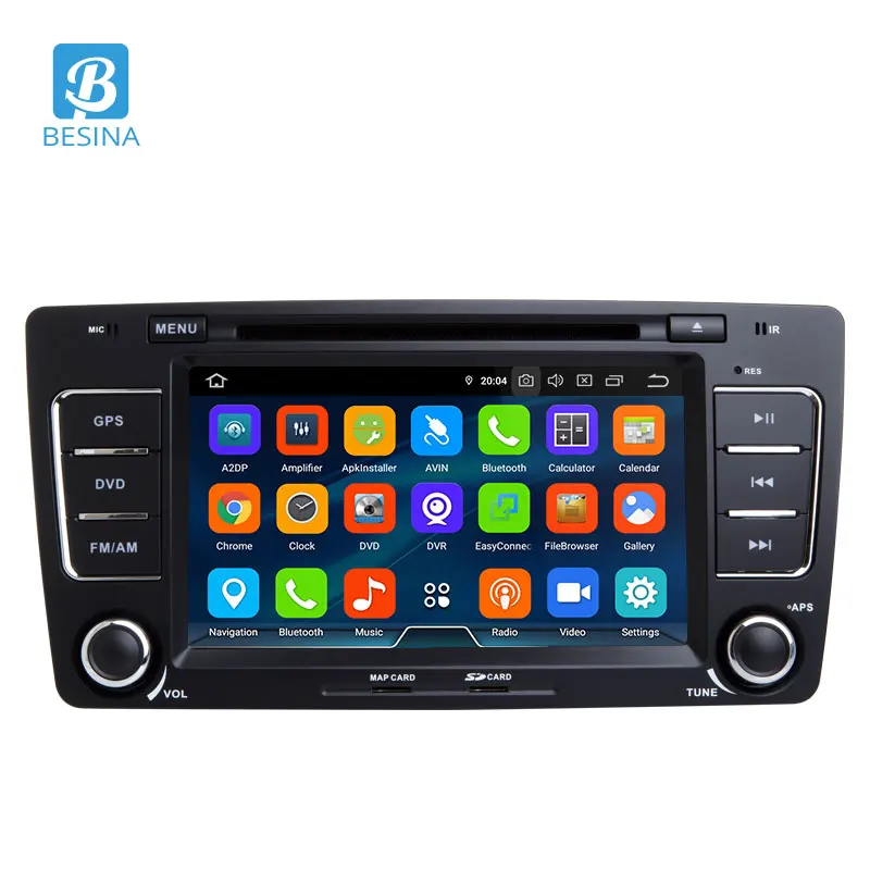 Автомобильный DVD плеер Besina 7 дюймов Android 10 0 для Skoda Octavia 2012 2013 A 5 A5 Yeti Fabia GPS радио 4 Гб +