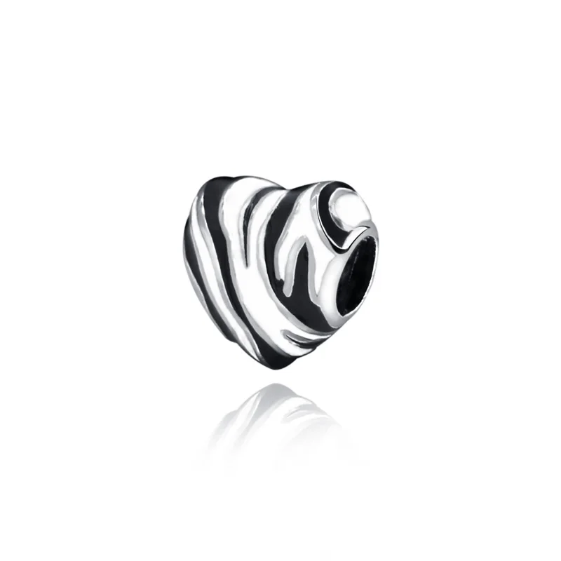 

New Arrival 925 Sterling Silver Wild Stripes Beads Fit Original Pandora Charms Bracelets Women DIY Birthday Jewelry Gifts