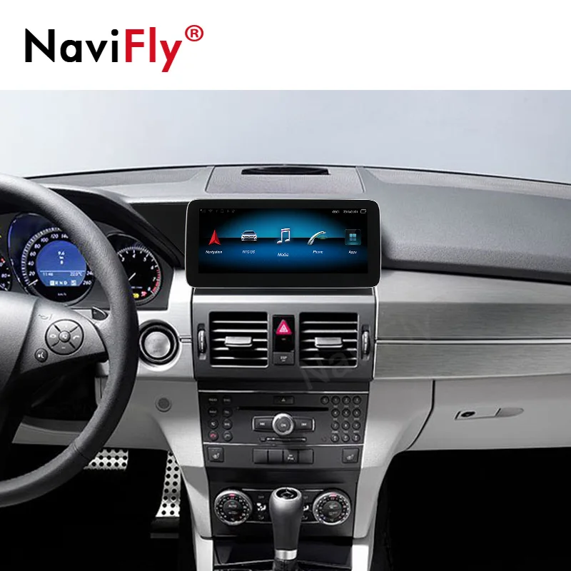 Автомобильный мультимедийный плеер навигация GPS 8 ГБ + 2021 Android для Mercedes Benz GLK Class X204