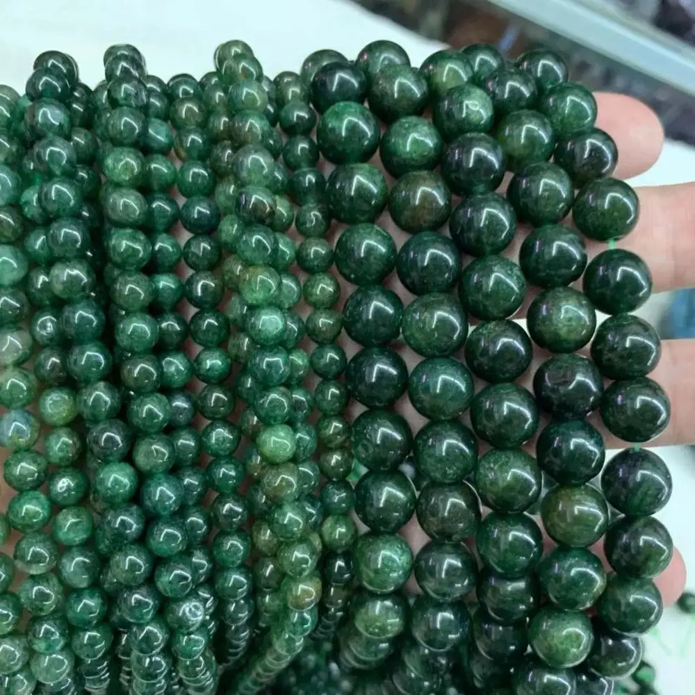 

6mm 10mm african jade stone beads natural gemstone beads DIY loose beads for jewelry making strand 15" wholesale
