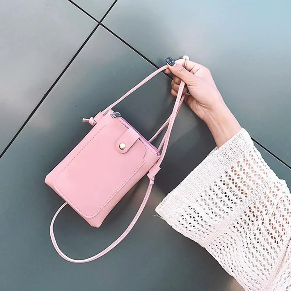 Новые женские кожаные сумки мини карты монеты мобильный телефон модный