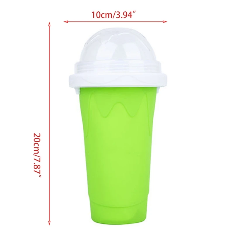

H7JB Quick-frozen Smoothies New Durable Slushy Ice Cream Maker Squeeze Cooling Cup Milkshake Bottle Smoothie Cup Slushy Maker