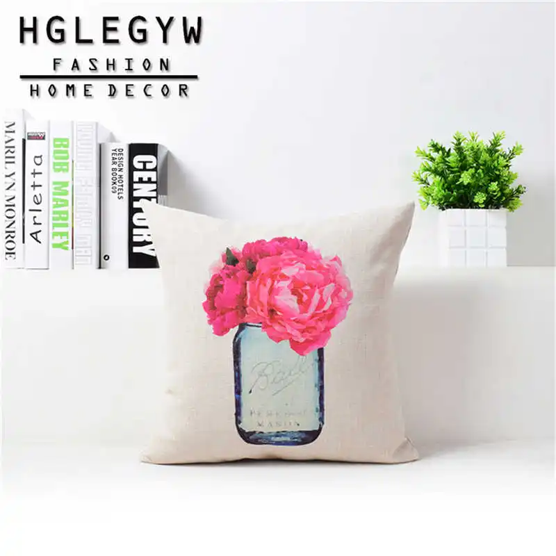 Красочная ваза Цветочный чехол для подушки модная обувь на высоком каблуке