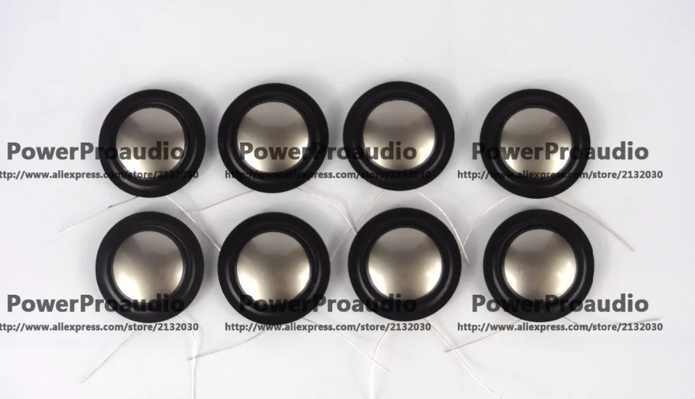 8 шт. 25 4 мм 5 (1 дюйм) шелк + титан диафрагменный купол высокочастотные динамики