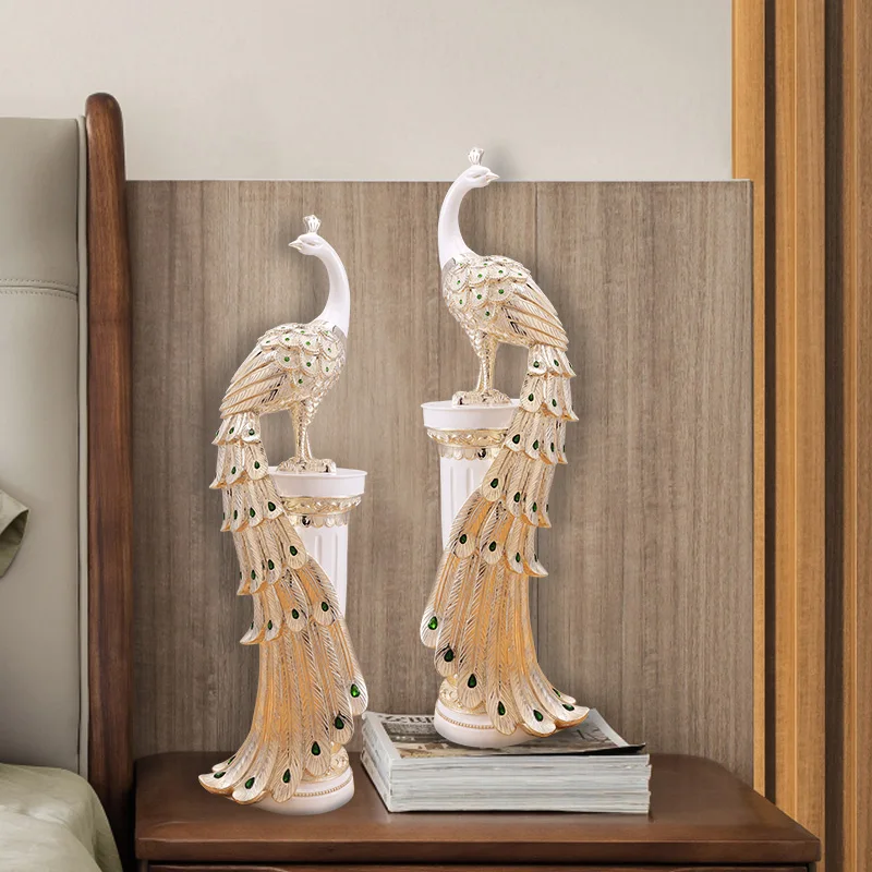 Украшение в виде павлина декор европейском стиле для гостиной ТВ креативный