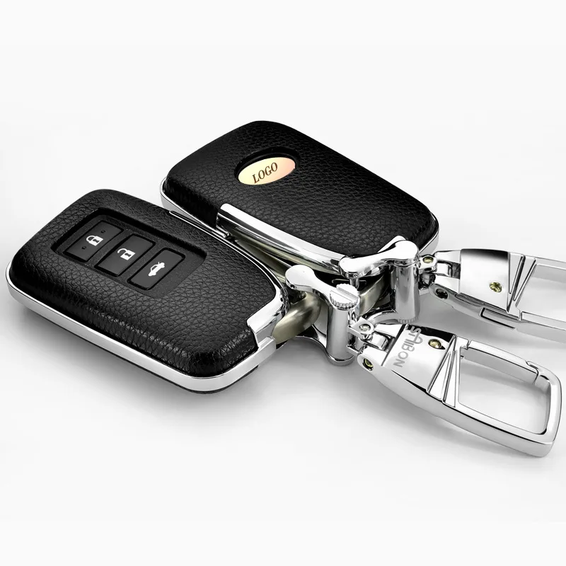 Верхний слой кожа + ABS чехол для дистанционного ключа от машины автомобильный Lexus