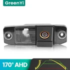 GreenYi 170  AHD Траектория Автомобильная камера заднего вида для Hyundai Elantra Sonata Accent Tucson Kia Sorento Sportage Carens Ceed Opirus Ночное видение Реверс Реверс 4-контактный Парковка автомобиля