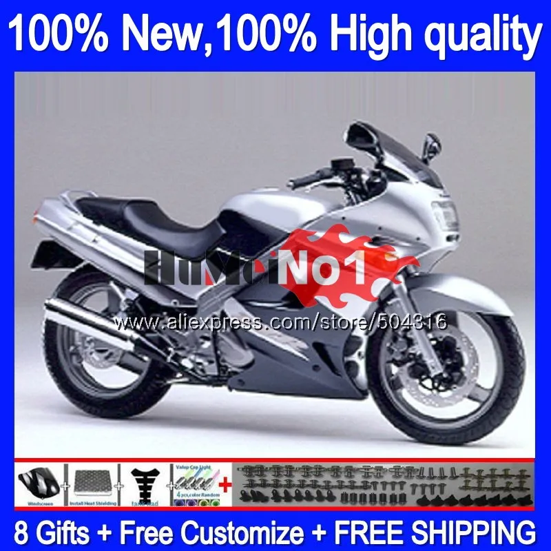 

Body kit For KAWASAKI ZZR 250 90-99 ZZR250 90 95 96 97 98 99 81MC.63 Black silver ZZR-250 1990 1995 1996 1997 1998 1999 Fairing