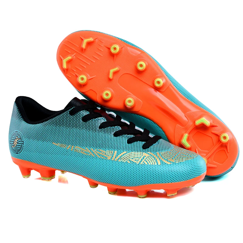 Оригинальные мужские футбольные бутсы тренировочные длинные шипы Детские