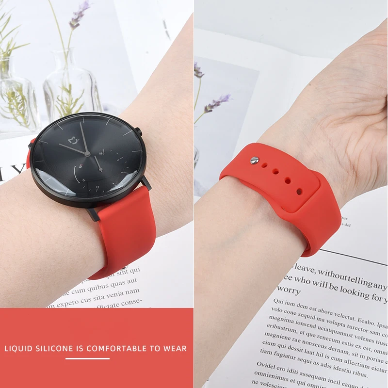 

20mm/22mm Silicone band For Amazfit GTS/2/2e/GTS2 Mini/GTR 42mm/47mm/GTR2/2e/stratos 2/3 Sport Watch Bracelet Amazfit bip strap