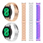 Металлический ремешок для Samsung Galaxy Watch 4 40 мм 44 мм, браслет из нержавеющей стали для Galaxy Watch 4 Classic 42 мм 46 мм