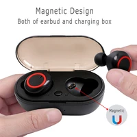 knupath y50 bluetooth earphone 5 0 wireless headphons earphones earbuds stereo gaming headset with charging box for phone
