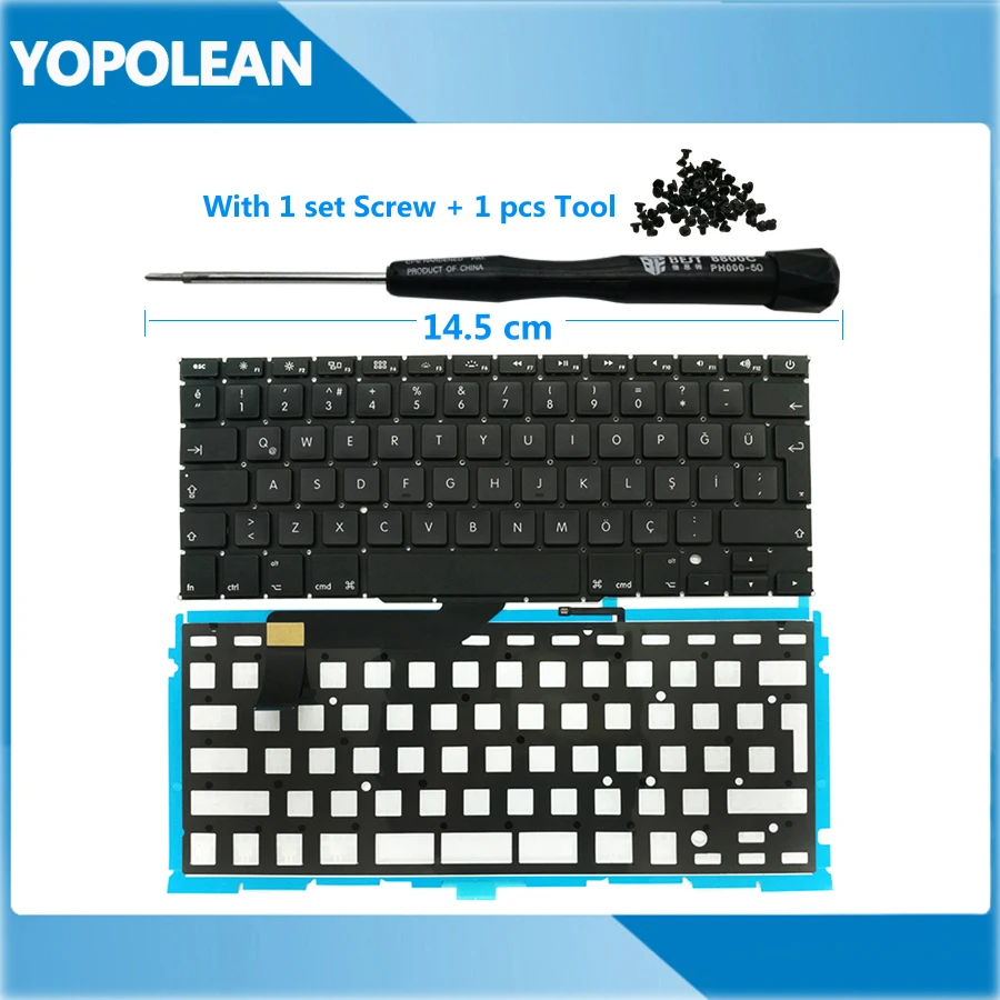 Новая Турецкая клавиатура + Подсветка для Macbook Pro 15 &quotRetina A1398 2012 2013 2014 2015 |