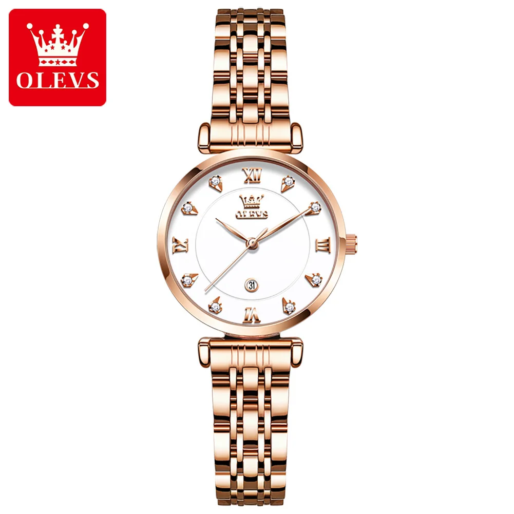 

OLEVS Brand New Women Watches Business Quartz Watch Ladies Top Luxury Diamond Female WristWatches Girl Clock Relogio Feminin