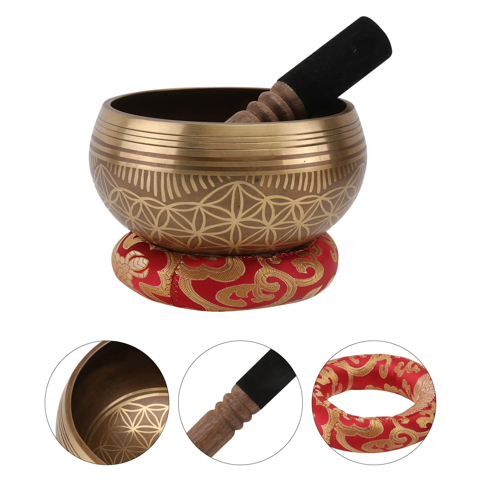 

1 Set Singing Bowl Meditation Sound Bowl Healing Instrument Gift