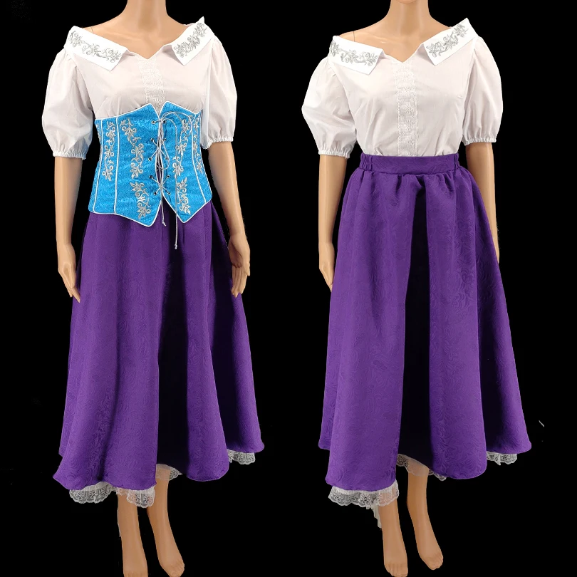 Hunchback Cosplay Костюм эсмеральды Взрослые женщины сценическое танцевальное платье