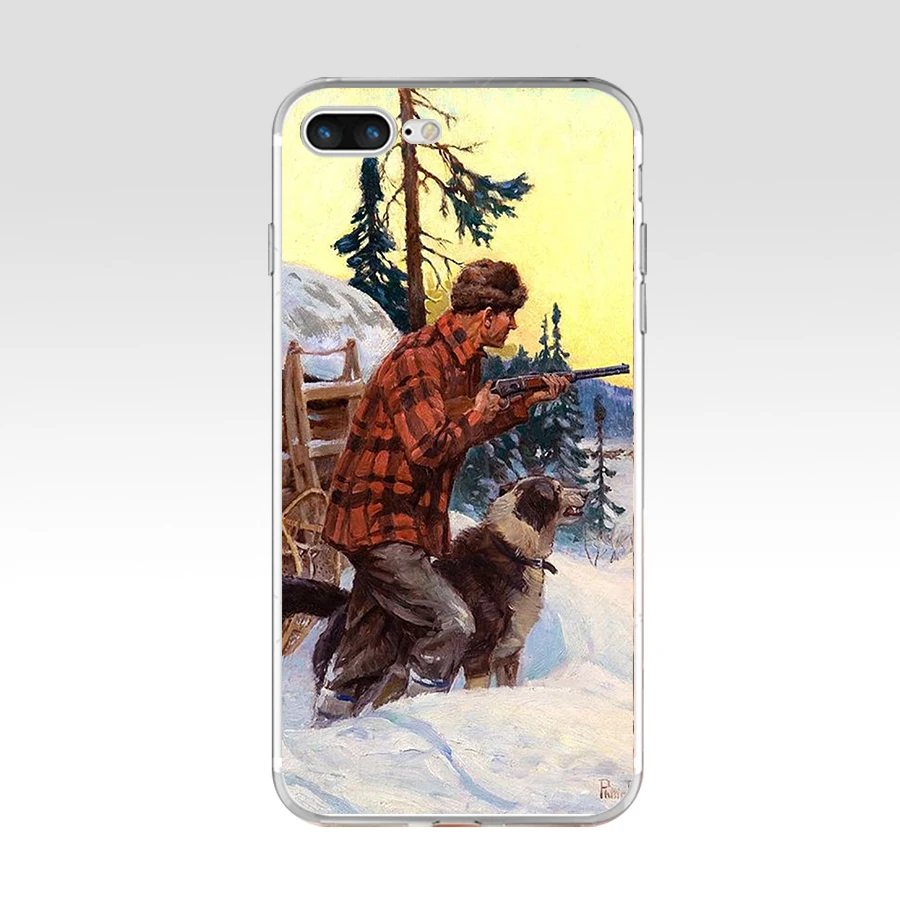 Классический мягкий силиконовый чехол 117FG для Apple Iphone 5 охоты на утку крутые