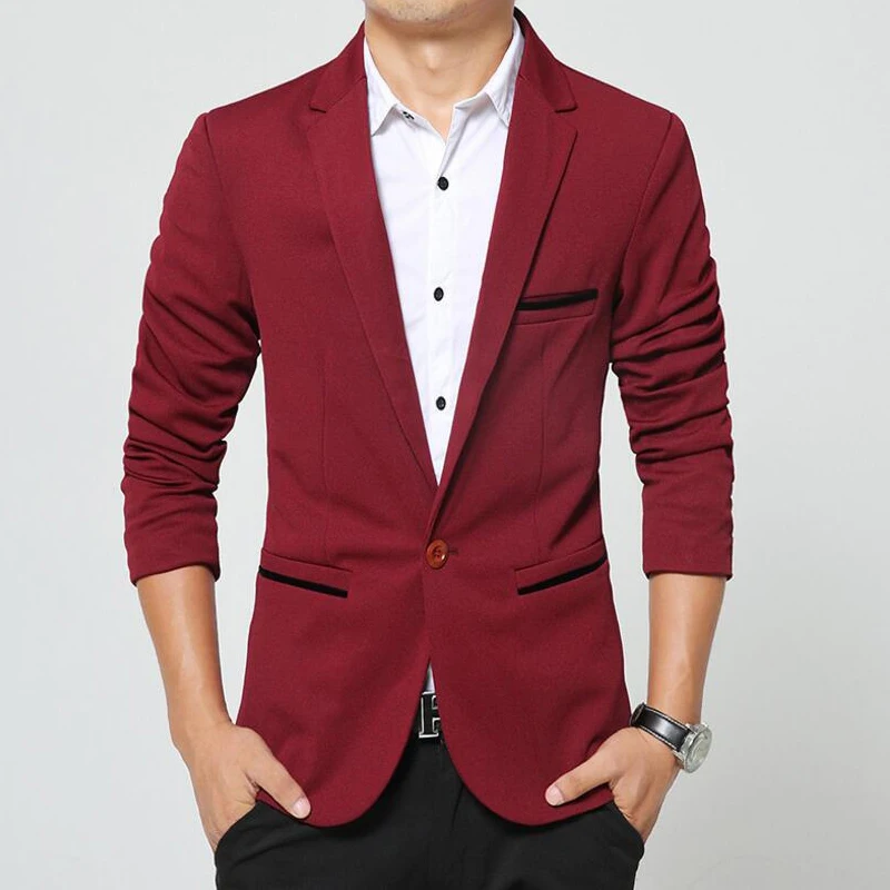 

Blazer Men VogueSlim Fit Blazers Mens Fashion Korean Terno Masculino Blazer Suits Abrigo Hombre Luxury Spring Auutmn Jackets