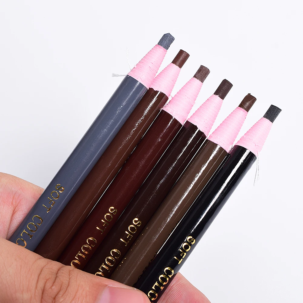 1 шт. водонепроницаемый карандаш для бровей Бесплатная резка натуральная