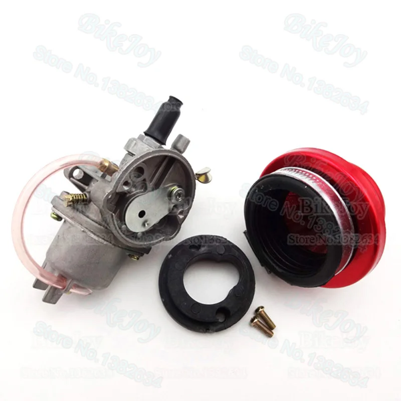 Карбюратор Carb Carby+ сталь 44 мм воздушный фильтр красный+ стек для 47cc 49cc мини мото грязи карманный велосипед ATV Quad Go Kart Мини Мото