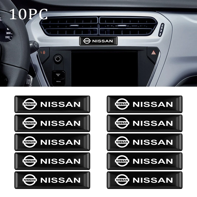 

3D Epoxy Car Steering Wheel Emblem Stickers For Nissan Qashqai Murano JUKE Nismo X-trail Almera Tiida Teana GTR Auto Accessories