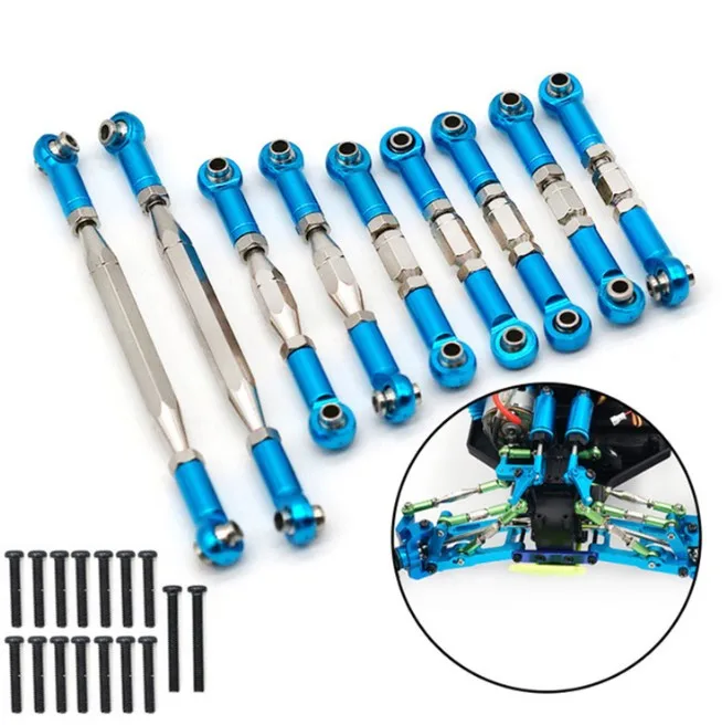 Metal tie rod WLtoys 12428 RC автомобиль 4WD 1/12 2,4 г 50 км/ч высокоскоростной монстр грузовик радиоуправляемое Багги внедорожный обновленная версия VS A979-B - Цвет: Metal tie rod