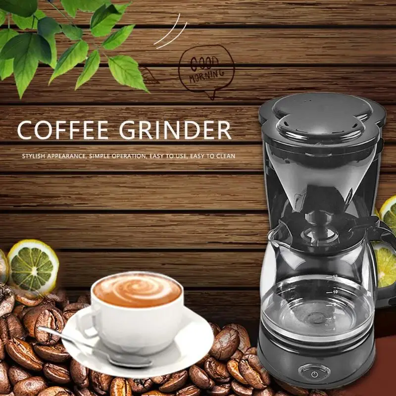 

(cm-806) New Household Electric Coffee Machine Office Drip Coffee Maker Coffee Pot Teapot Easy Cleaning Coffee Grinder Machine
