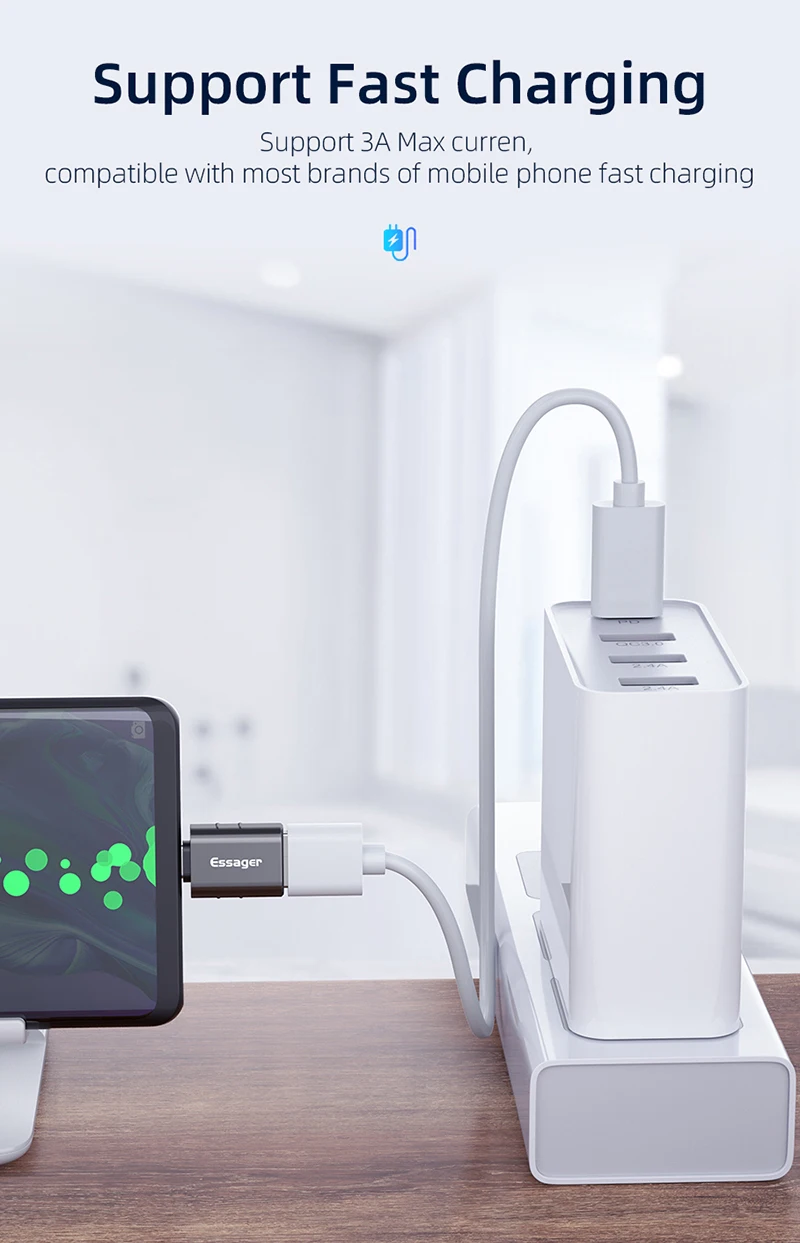 

USB 3.0 To Type C OTG Adapter USB USB-C Male To Micro USB Type-c Female Converter For Macbook Phone USBC OTG Connector