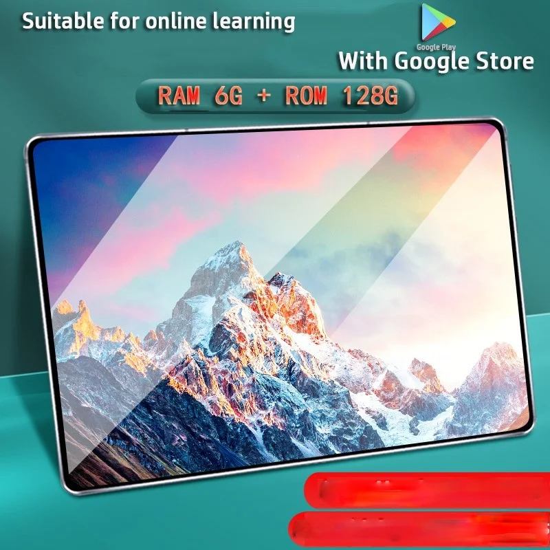 

2021 новый модернизированный планшет 10,1 дюймов Android 9,0 1280*800 6G + 128G, Wi-Fi, Dual Sim карты телефонного звонка Планшеты ПК