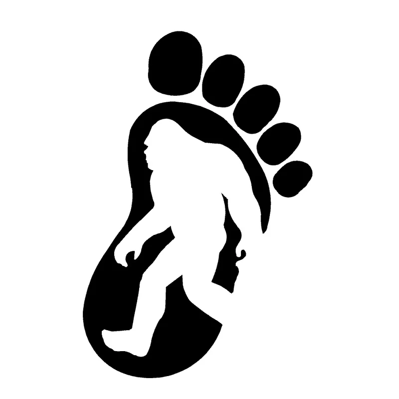 

LLY-1990 Bigfoot Gorilla Personality Car Sticker PVC Fashion Auto Decoration Waterproof Sunscreen Creative Self-adhesive Decals