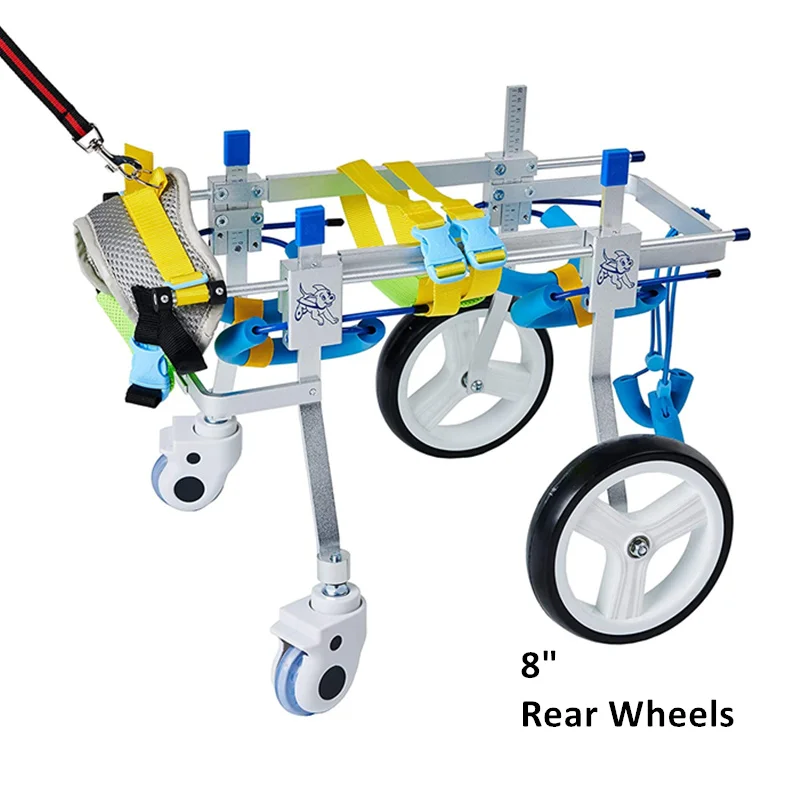 ALWAYSME 4-колесная Регулируемая инвалидная коляска для собак тележка реабилитации