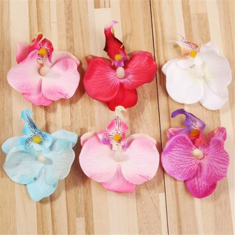 Искусственные орхидеи 100 шт. цветочные головки диаметр дюйма искусственная