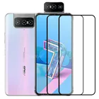 2 предмета в комплекте, полный клей покрытие стекло с округлыми рамками Asus Zenfone 7 Pro ZS671KS закаленная стеклянная пленка Экран для asyus Zenfone 7 Pro ZS671KS