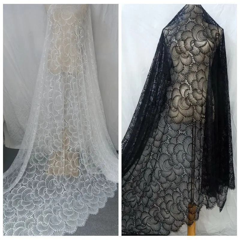 2020 новая французская кружевная ткань с ресницами для цветочного платья