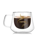 Дизайнерская кофейная кружка Bodum в форме алмаза, профессиональная Кофейная кружка для бариста, латте, эспрессо, стеклянная Термокружка с двойными стенками, чайная чашка