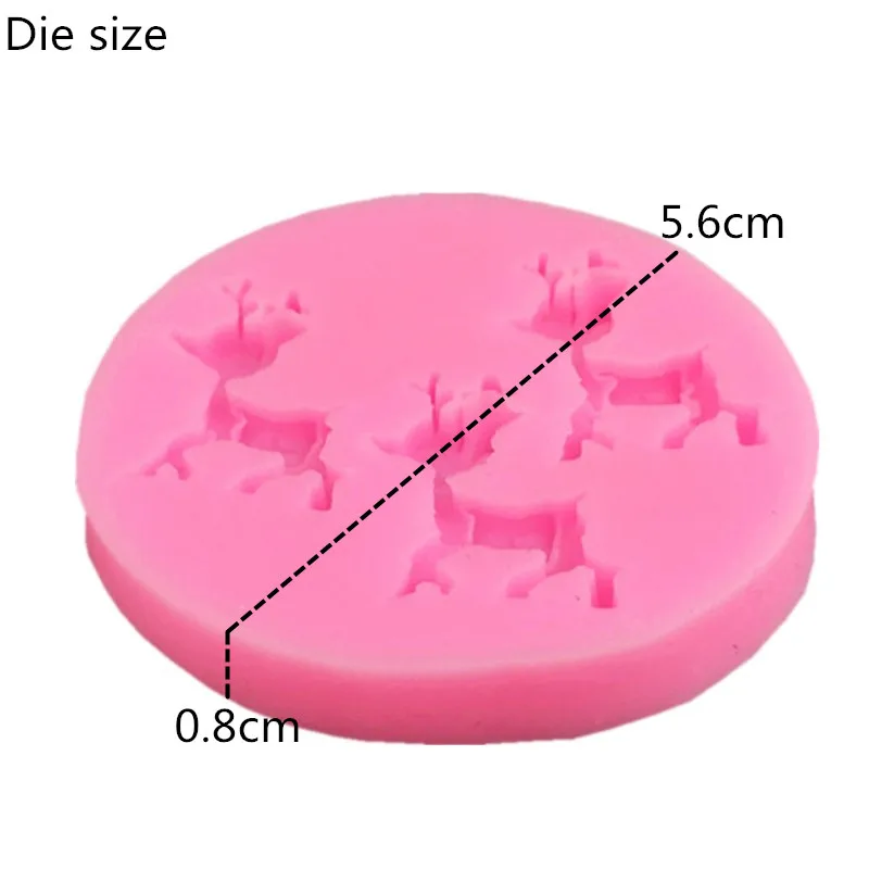 Силиконовая форма сделай сам для украшения торта с тремя рождественскими