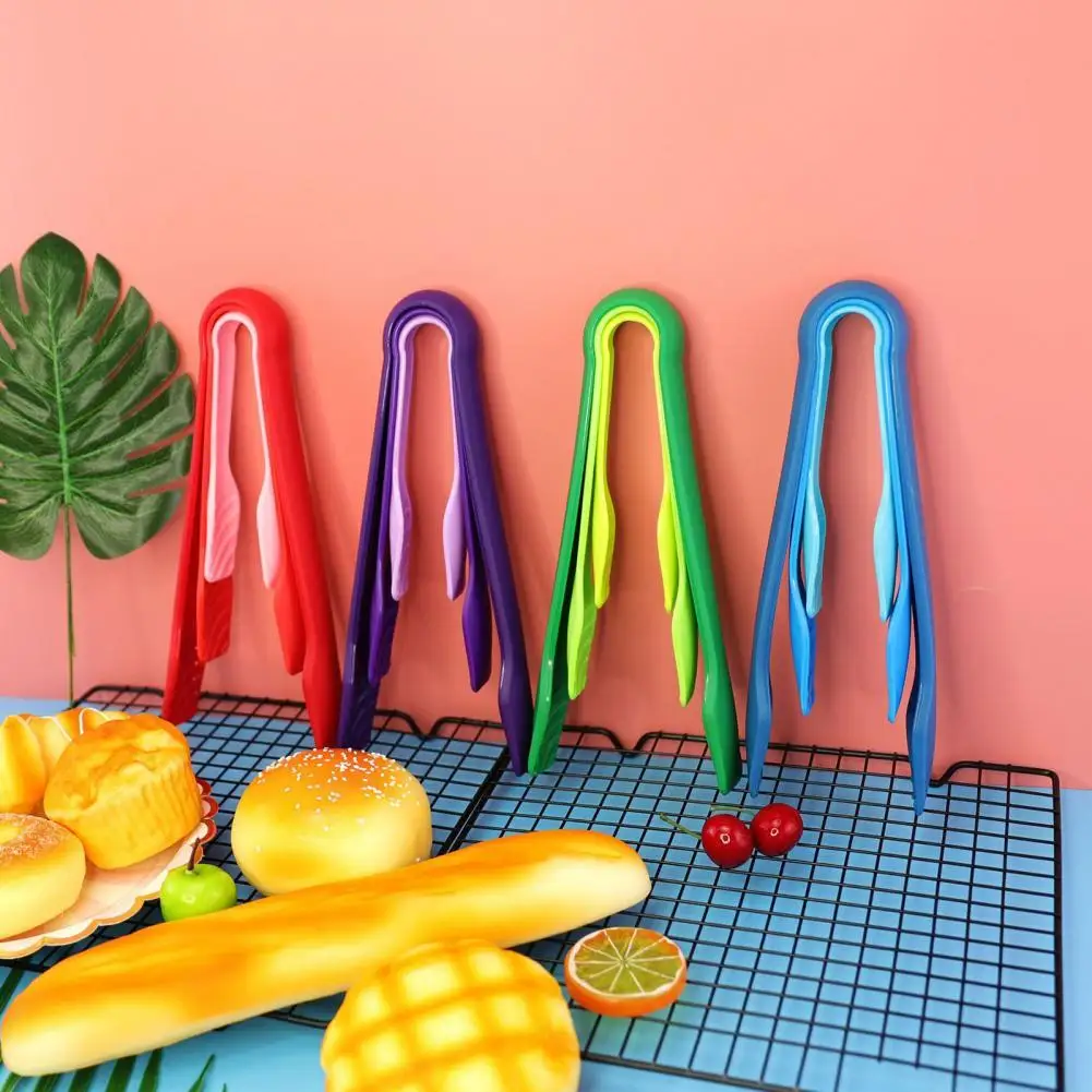 

3Pcs/Set Silicone Food Tong Kitchen Tongs Silicone Non-slip Cooking Clip Clamp Grip Food Folder Salad Grilling Tong for Kitchen
