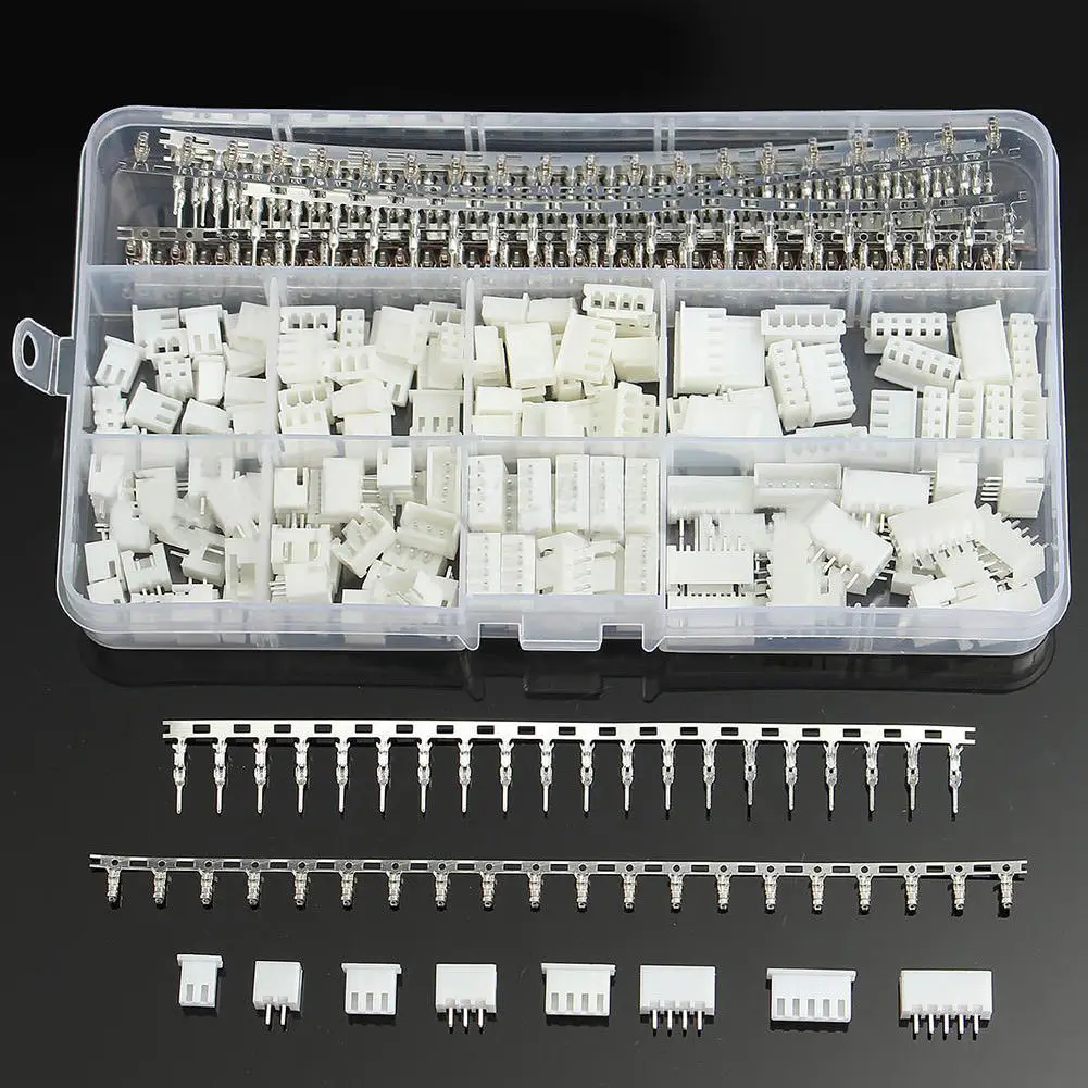 

560pcs Dupont Connector Header Cable Jumper Terminal for Wires Connector 220 Male / Female Crimp Pins Head Terminal Plug Set Kit