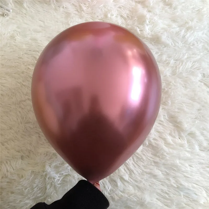 Chrome pink 30 шт. 5/10/12-дюймовый бордовый жемчужно-белый латексные шары, гелий цвет красного вина для праздника вечерние для девичника, свадьбы, дня рождения, Декор - Цвет: Chrome pink