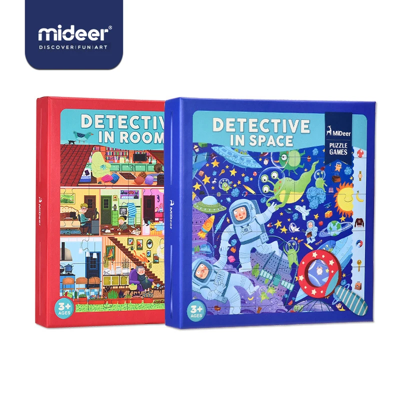 MiDeer 42 шт. Пазлы Развивающие игрушки головоломка коробка бумага обучающие игрушки для детей от 3-х лет